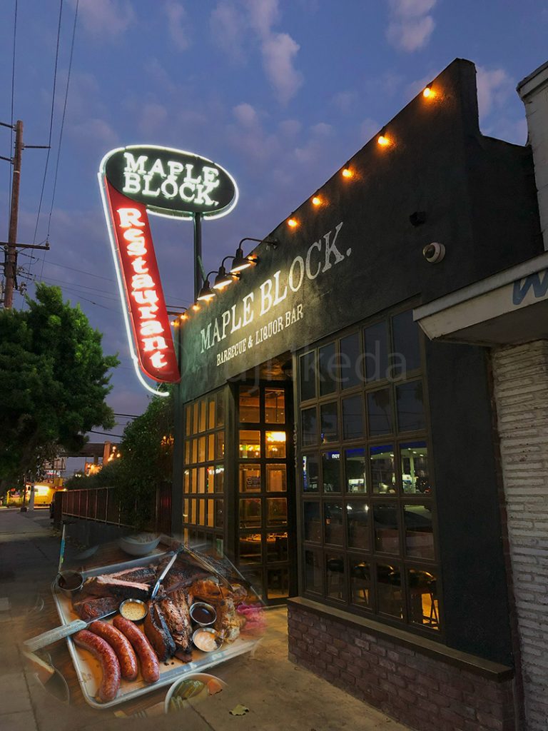 Barbecue Restaurant at Los Angeles, Yuji Ikeda Photo